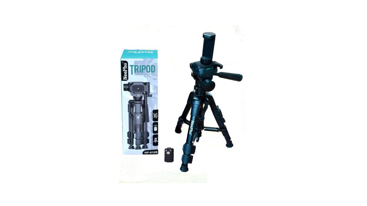 سه‌ پایه نگهدارنده موبایل و دوربین NeePho NP-610S ارتفاع یک متر