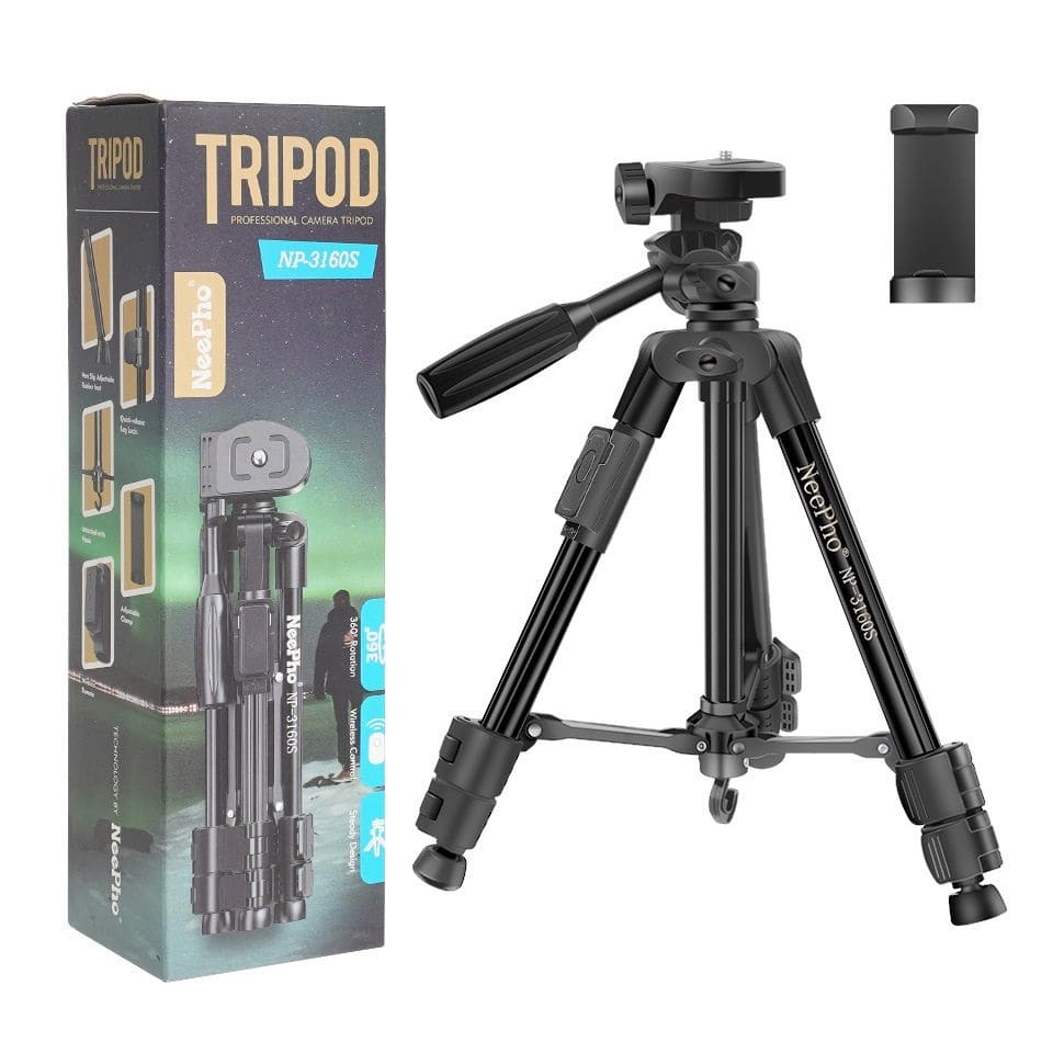 سه‌ پایه نگهدارنده موبایل و دوربین مدل NP-3160S