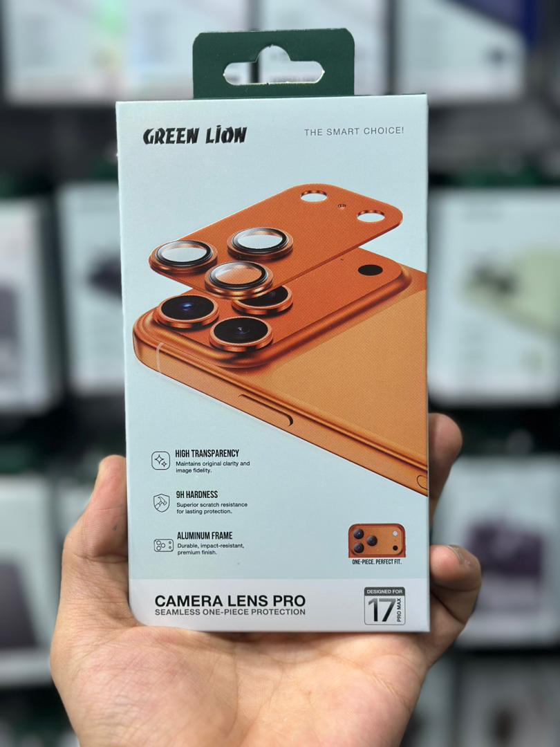 محافظ لنز دوربین آیفون iPhone 17 Pro Max – Green Lion Camera Lens Pro با پوشش کامل