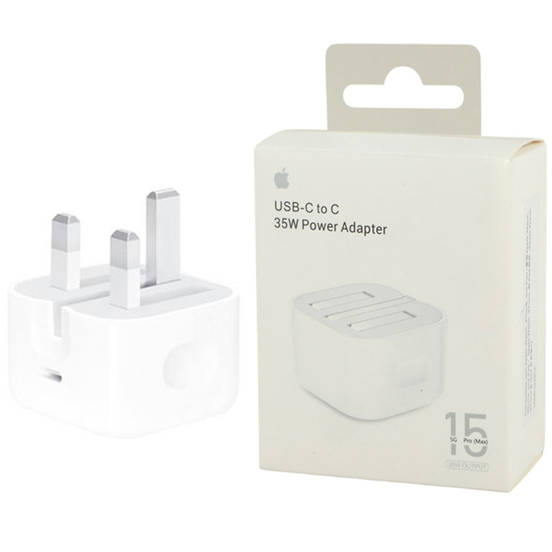 شارژر دیواری ۳۵ وات اپل سه پورت اورجینال (USB-C + USB-A)