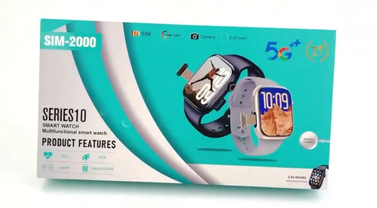 ساعت هوشمند سیم کارت خور SIM 2000 سری ۱۰ (۵G با دوربین و قابلیت مستقل)