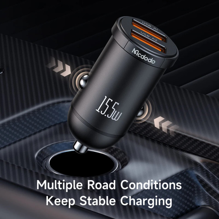 فندکی دو USB مک دودو CC-2950 ابعاد کوچک و طراحی مینی