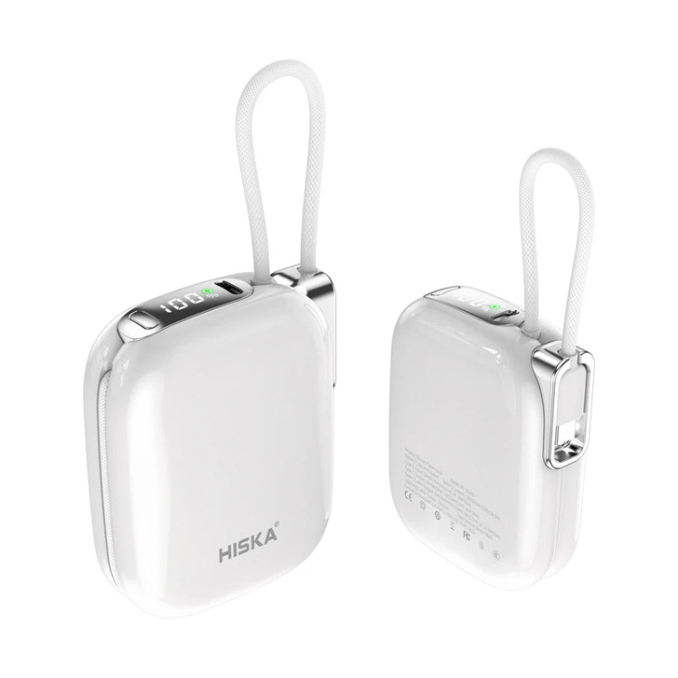 پاوربانک 10000 میلیآمپر ساعت Hiska HP132PD برای سفر و استفاده روزمره