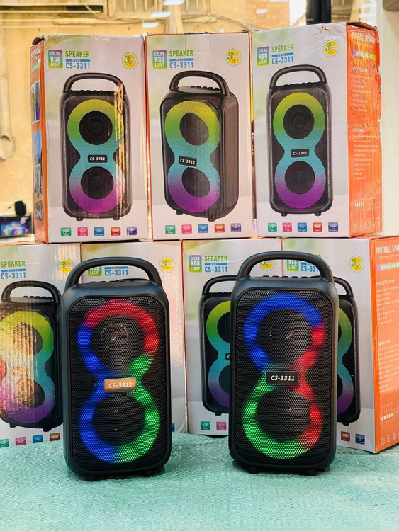 اسپیکر قابل حمل بلوتوث مدل CS‑3311 با طراحی جمعوجور و باتری داخلی برای پخش موسیقی در مهمانی، سفر و خانه