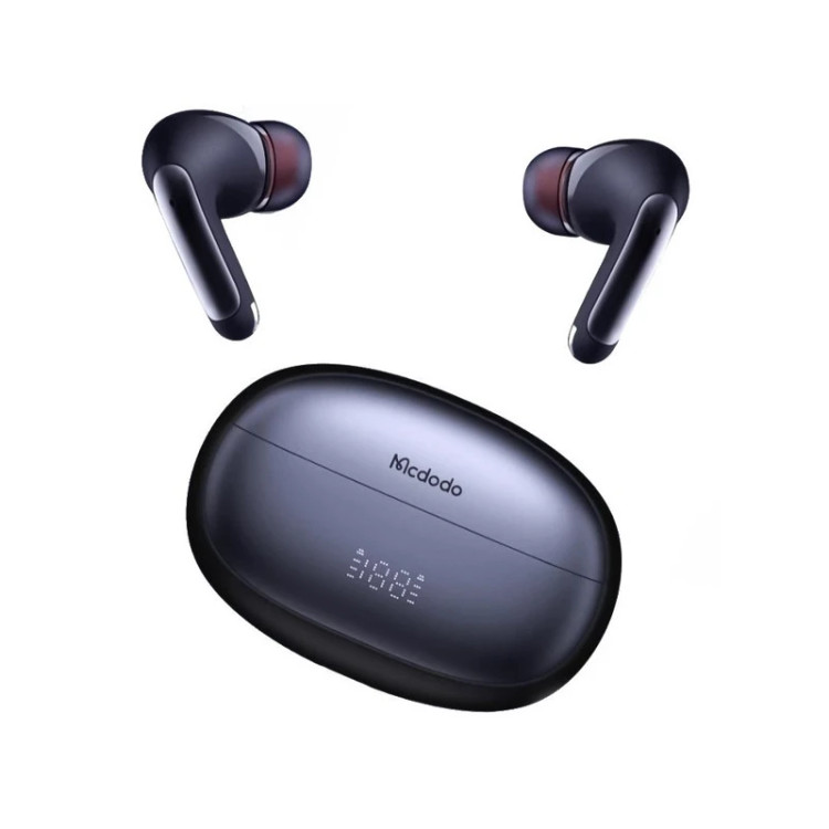 نمای نزدیک هدفون بلوتوثی مک دودو HP-3300 با گوشیهای راحت و سبک