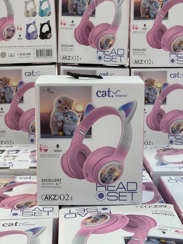 هدفون اورجینال عروسکی AKZ-02E – طراحی کودکانه، بلوتوثی و باکیفیت
