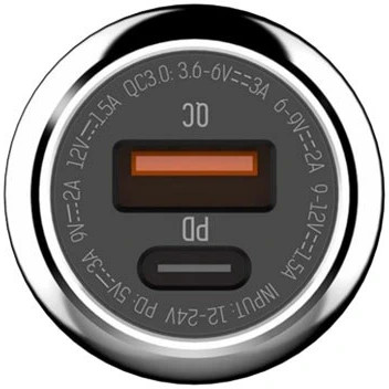 شارژر فندکی الدینیو مدل C1 با کابل USB-C