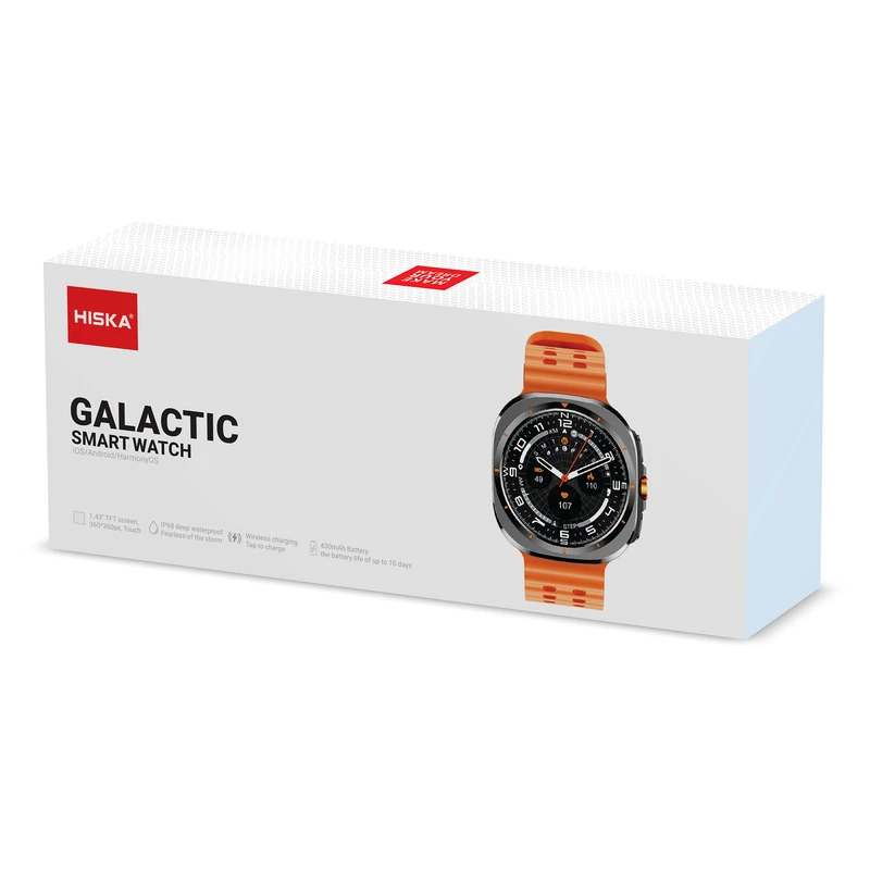 ساعت هوشمند هیسکا Hiska مدل Galactic با بند سیلیکونی