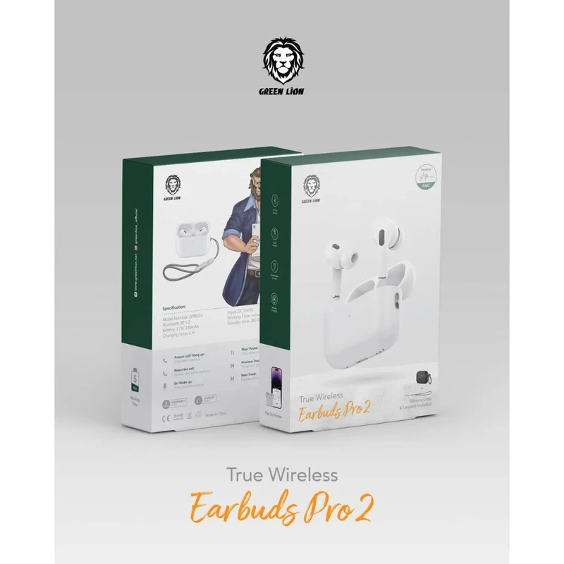هندزفری بلوتوثی گرین لاین مدل EarBuds Pro 2