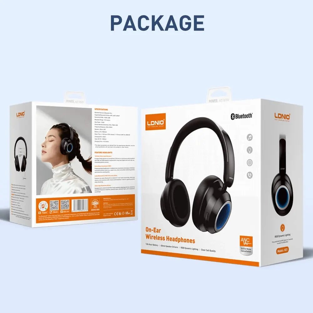 هدفون بلوتوثی الدینیو مدل H01 - صدای Hi-Fi و بدنه تاشو با ارگونومی عالی