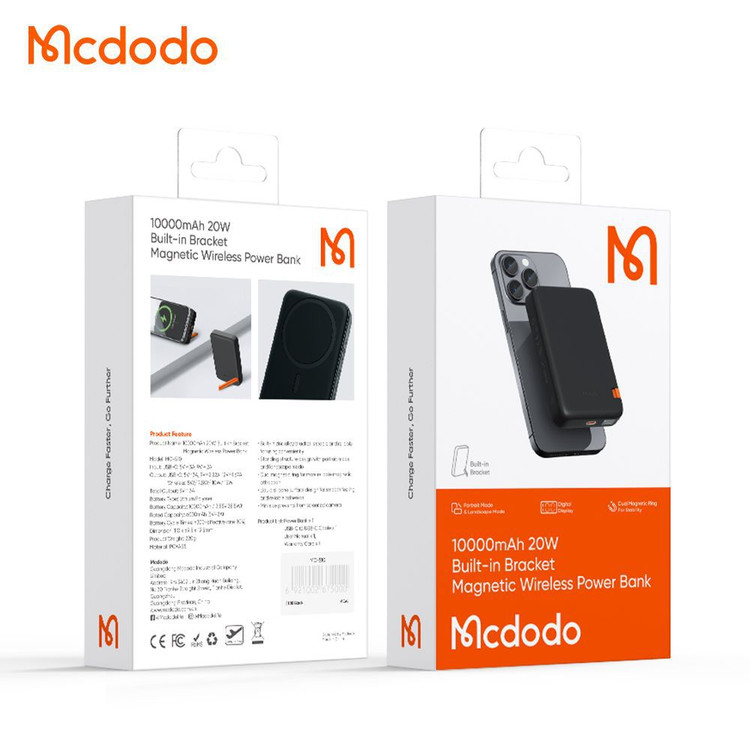 پاوربانک ۱۰ هزار مک دودو (Mcdodo) مدل MC-5101 توان ۲۲.۵ وات
