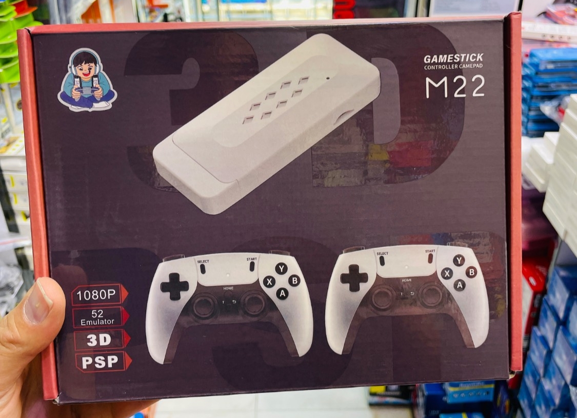 کنسول بازی گیم استیک اولترا مدل M22 (کیفیت 4K - حافظه ۶۴ گیگابایت) به همراه دو دسته