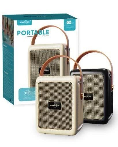 اسپیکر بلوتوثی دوقلو جی‌تی‌اس GTS-2201 (صدای استریو، رقص نور خیره‌کننده و ورودی میکروفون)