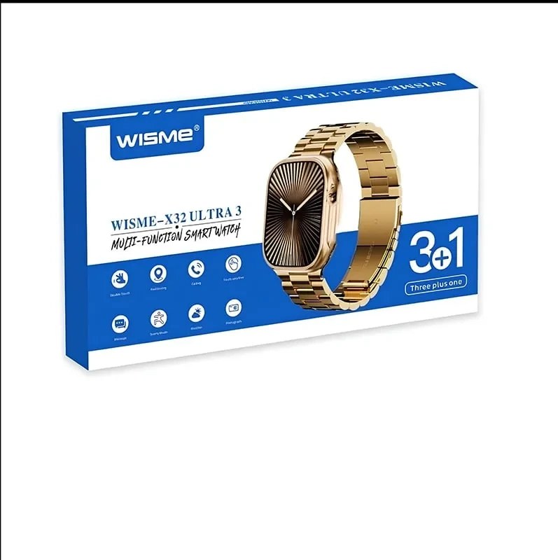ساعت هوشمند ویسمی مدل WISME-X32 ULTRA3 با بدنه آلومینیومی و طراحی لوکس