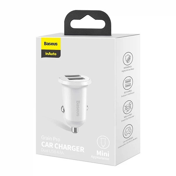 شارژر فندکی خودرو باسئوس مدل CCALLP-02 | فست شارژ برای مسافرت
