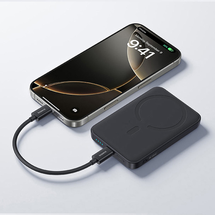 پاوربانک مگنتی باسئوس مدل EnerFill FM11 ظرفیت 10000 میلیآمپر ساعت توان 22.5 وات