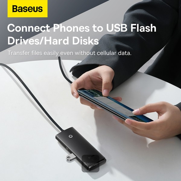 هاب 4 پورت USB 3.0 باسئوس مدل BS-OH080 UltraJoy