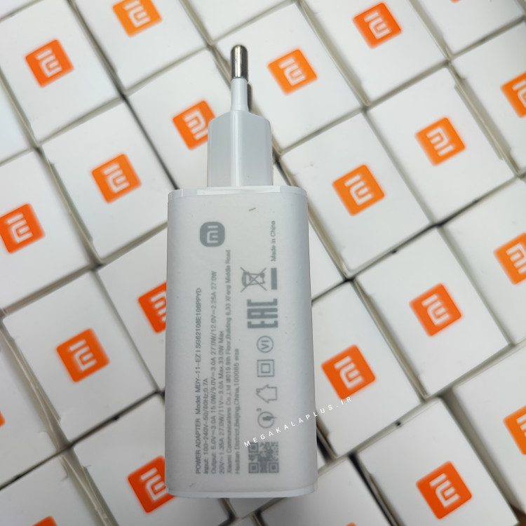 شارژر دیواری اصلی ۳۳ وات شیائومی مدل MDY-11-EZ