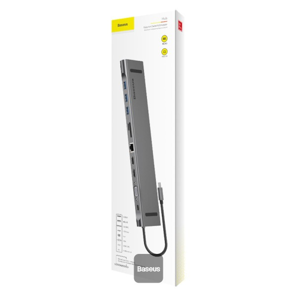 هاب USB-C باسئوس مدل CATSX-G0G با ۱۱ پورت