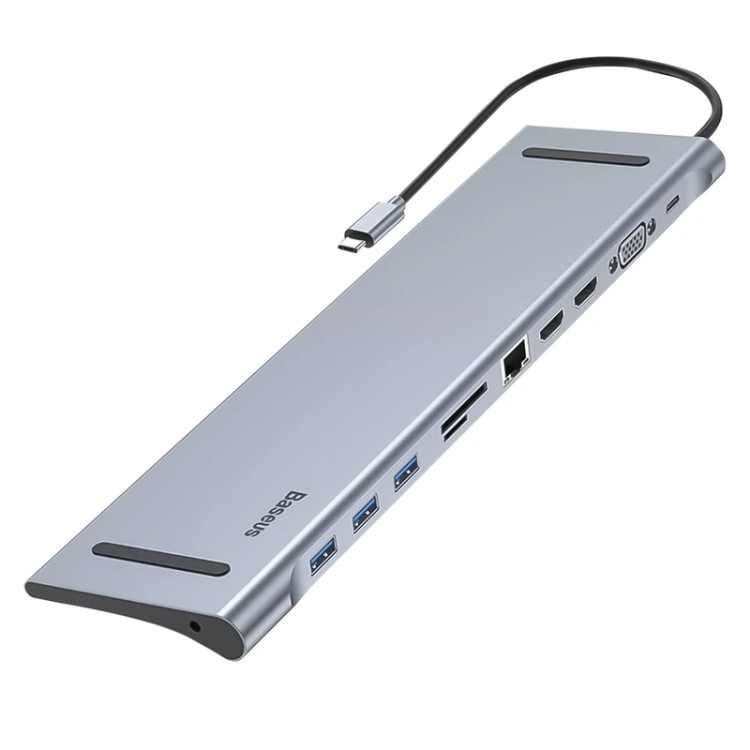 هاب USB-C باسئوس مدل CATSX-G0G با ۱۱ پورت