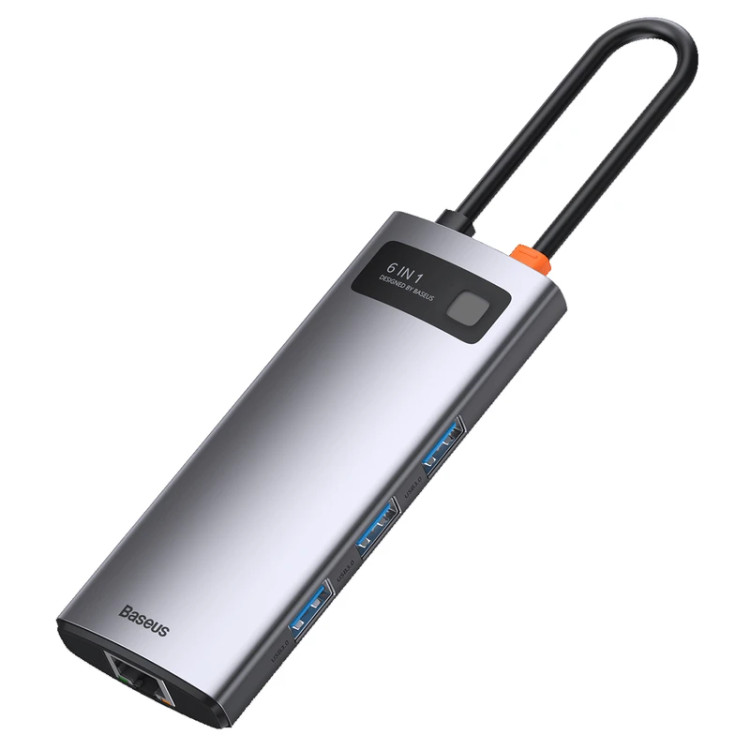 هاب USB-C باسئوس مدل CW0G شش پورت