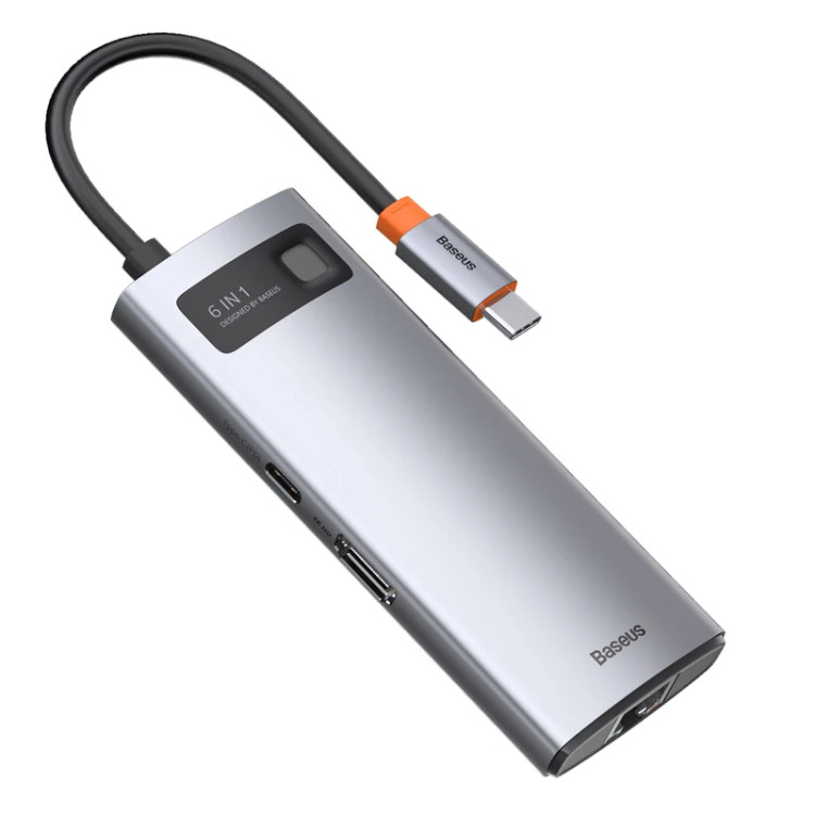 هاب USB-C باسئوس مدل CW0G شش پورت