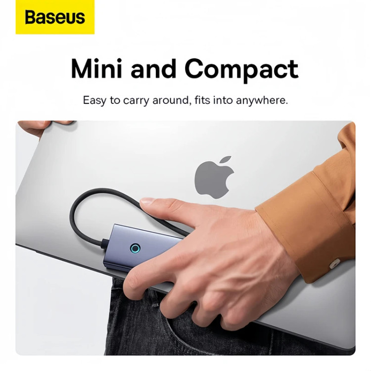 هاب USB-C باسئوس مدل BS-OH151 شش پورت
