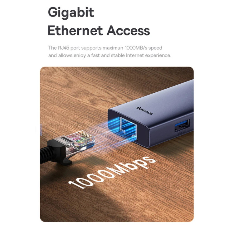هاب USB-C باسئوس مدل BS-OH151 شش پورت