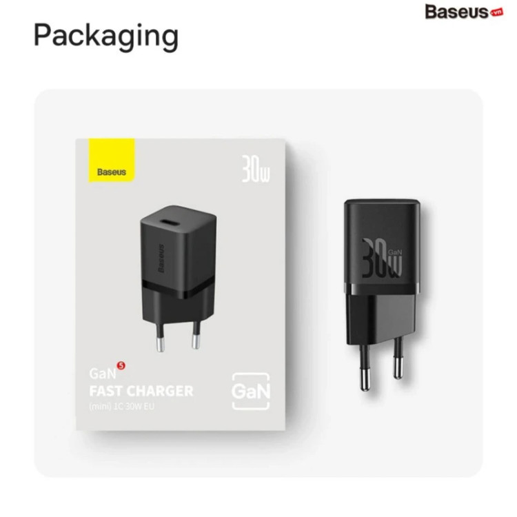 شارژر دیواری 30 وات بیسوس مدل GaN5S