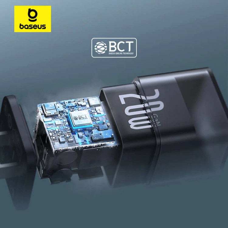 شارژر دیواری 20 وات بیسوس مدل Baseus GaN5s فست شارژ