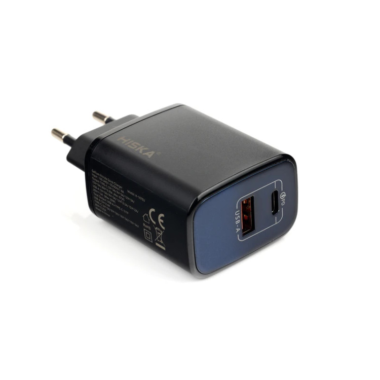 شارژر دیواری هیسکا مدل H-167EU توان 67 وات