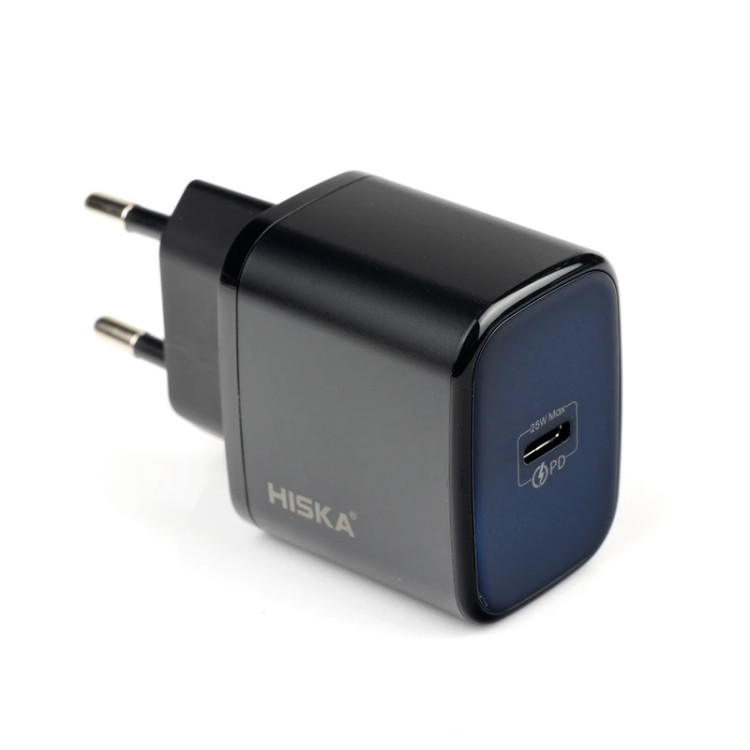 شارژر دیواری 25 وات هیسکا مدل H-127EU با فناوری شارژ سریع PD و QC 3.0