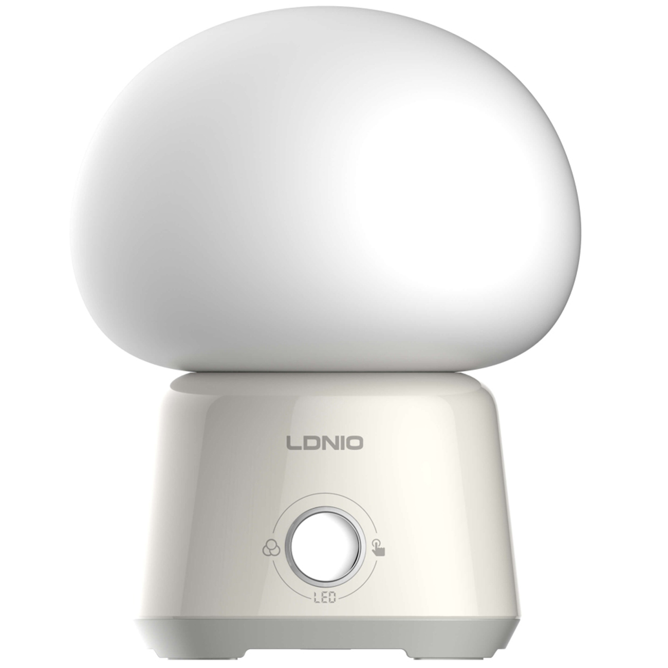 چراغ خواب شارژی الدنیو مدل LDNIO Y4 با نور RGB و باتری 3600 میلی‌آمپر