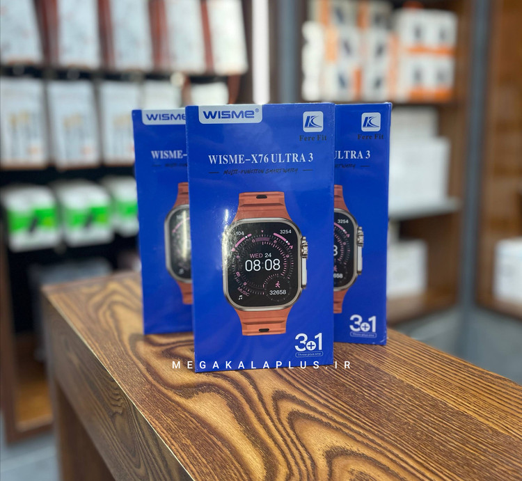 ساعت هوشمند WISME-X76 ULTRA3 همراه با 3 بند متنوع