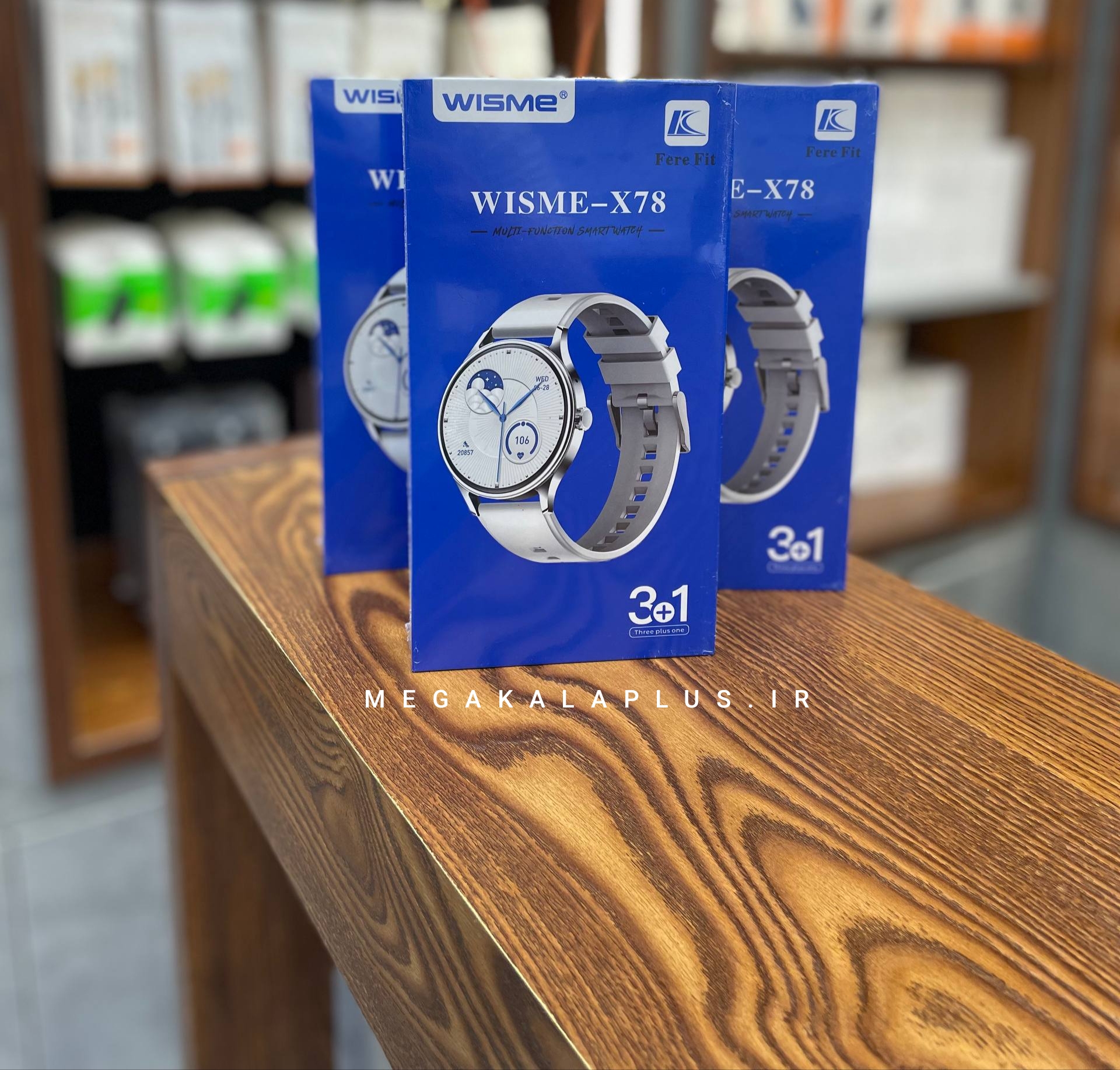 ساعت هوشمند WISME-X78 صفحه گرد همراه سه بند متنوع