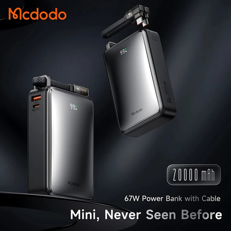 پاوربانک مک دودو مدل Mcdodo MC-433 ظرفیت 20000 میلیآمپر ساعت 67 وات