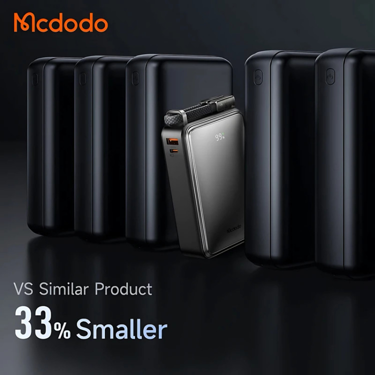 پاوربانک مک دودو مدل Mcdodo MC-433 ظرفیت 20000 میلیآمپر ساعت 67 وات