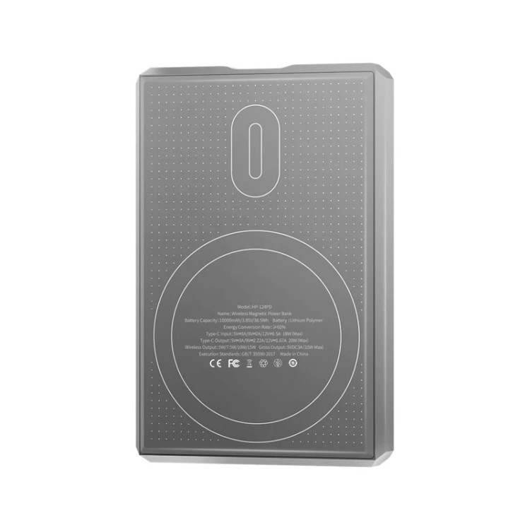 پاوربانک هیسکا مدل HP-124 PD ظرفیت 10000 میلیآمپر ساعت