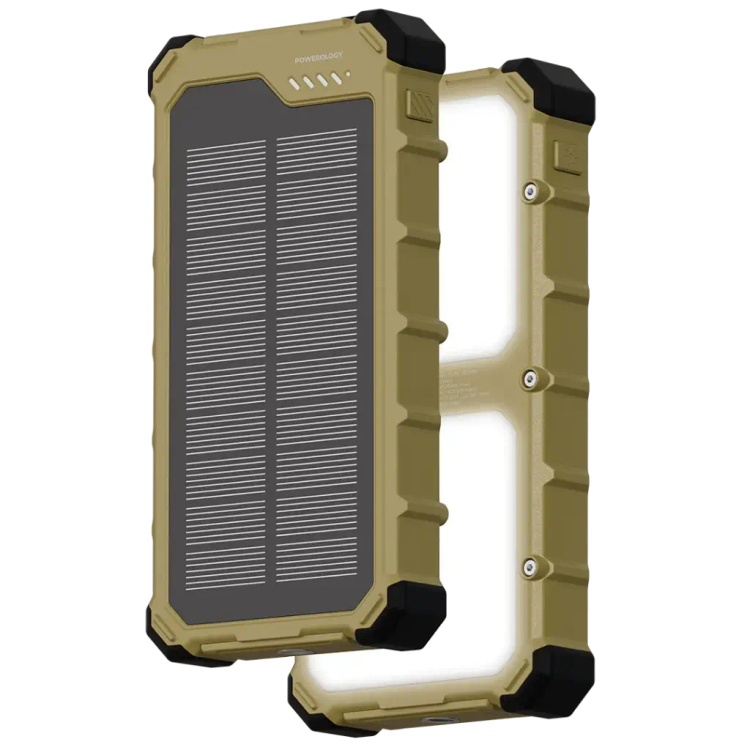 پاوربانک خورشیدی 20000 میلیآمپر پاورولوژی مدل SOLAR PPBCHA99KH