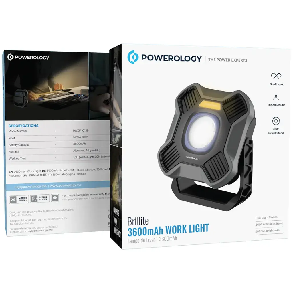 چراغ کار شارژی پاورولوژی مدل Work Light