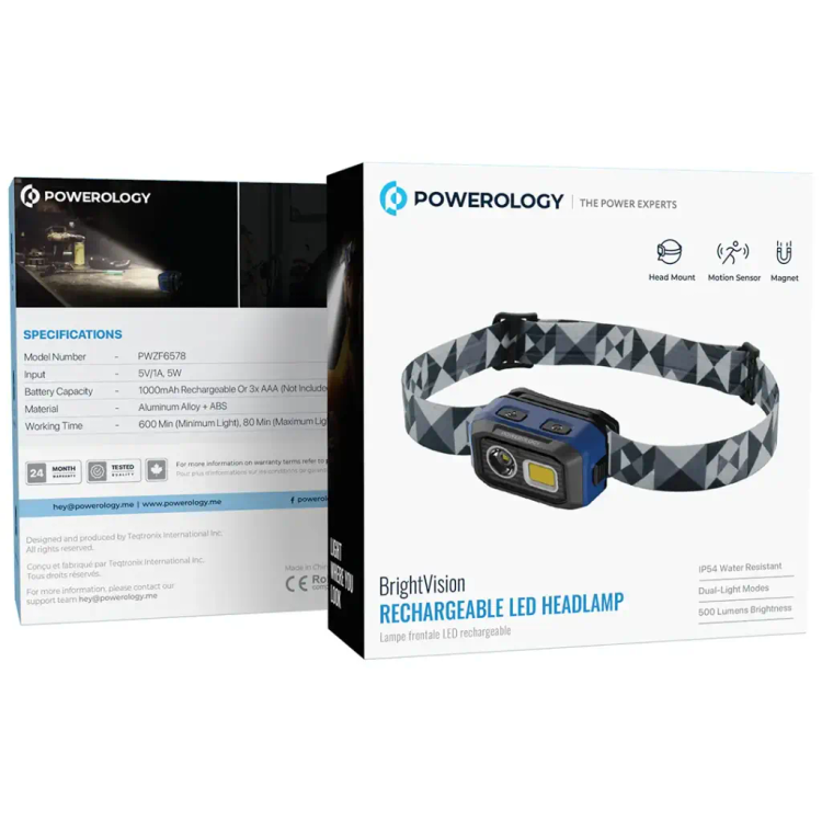چراغ پیشانی LED پاورولوژی مدل LED Headlamp