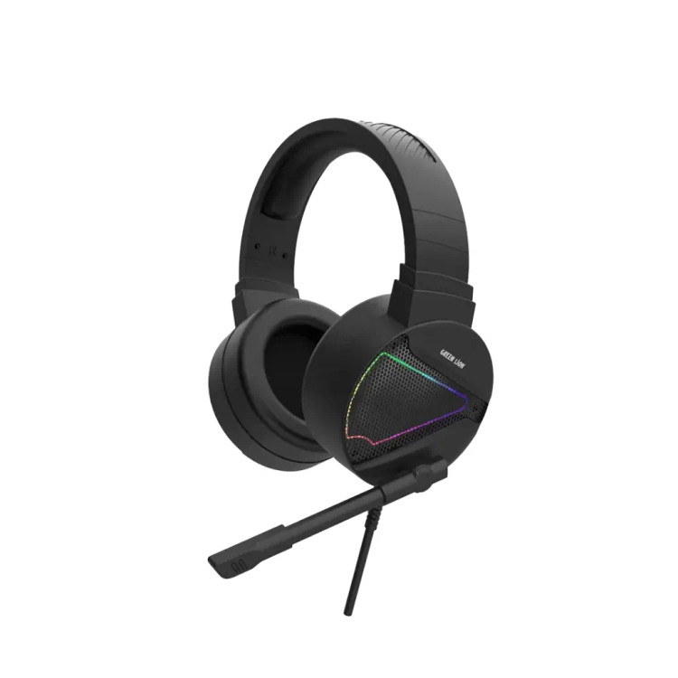 هدست گیمینگ گرین لاین مدل GP27X با میکروفون و نورپردازی RGB
