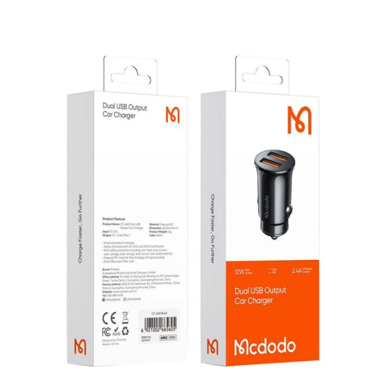 شارژر فندکی 12 وات مکدودو مدل CC-660