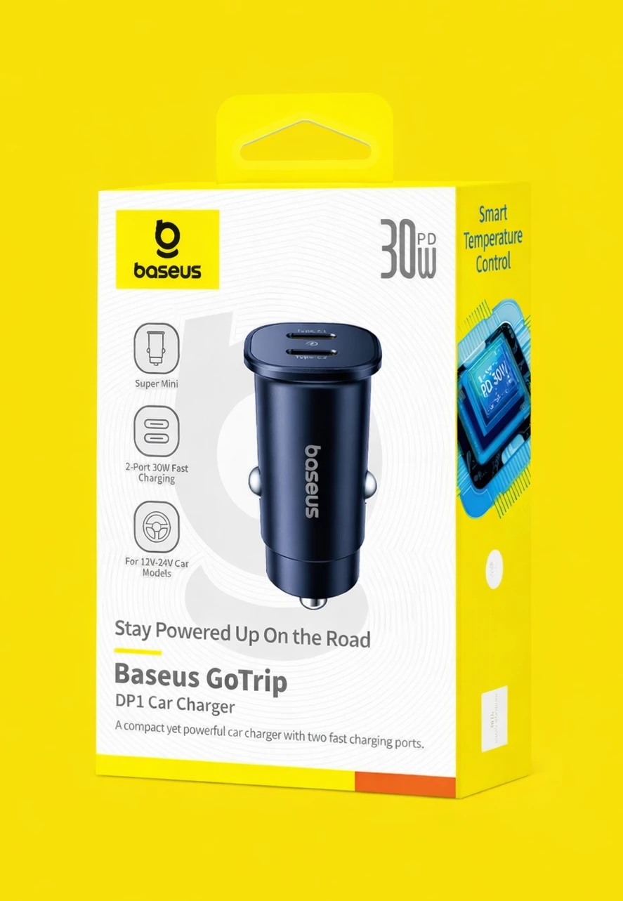 شارژر فندکی بیسوس GoTrip DP1 Series 30W