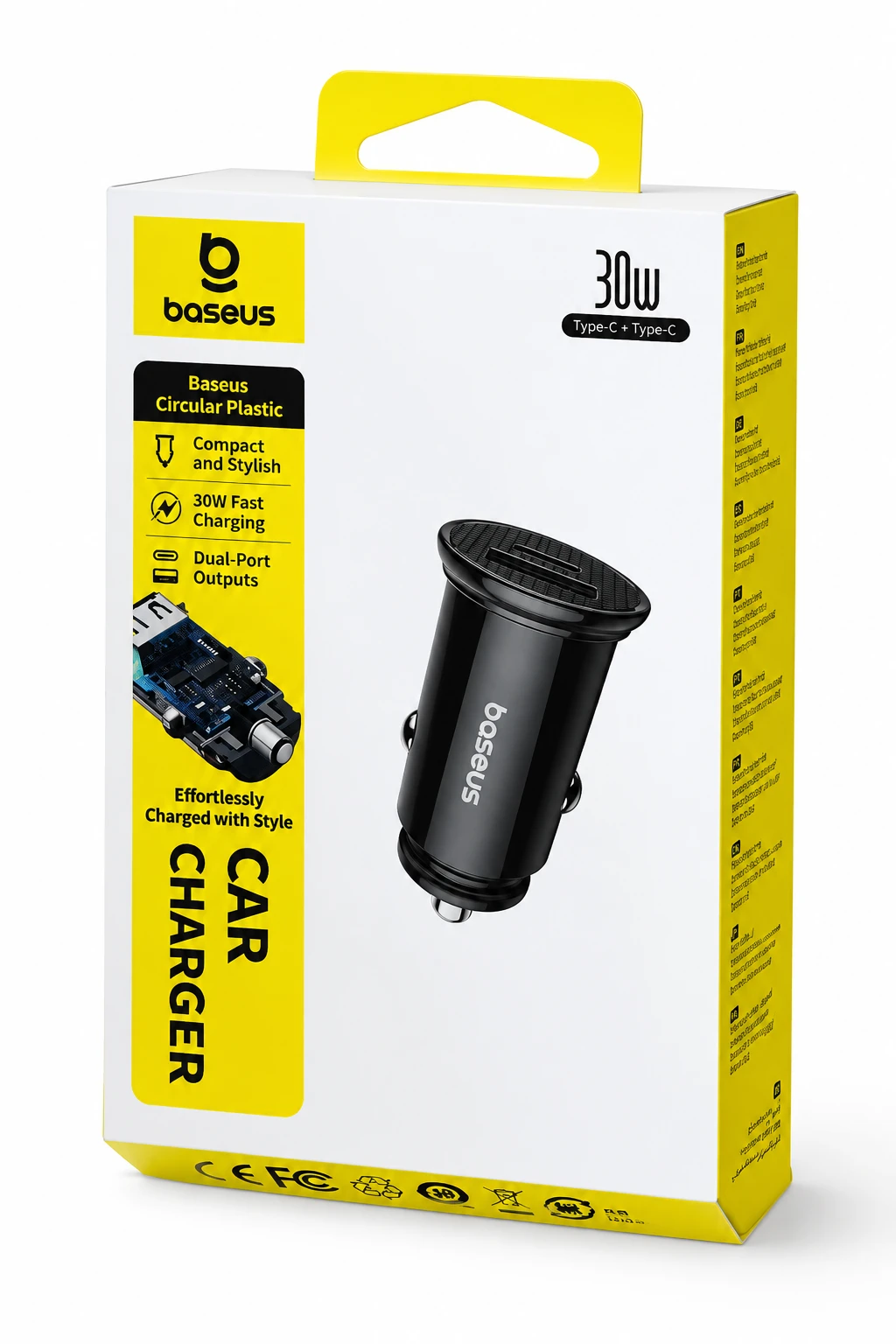 شارژر فندکی ۳۰ وات بیسوس مدل Baseus YS01