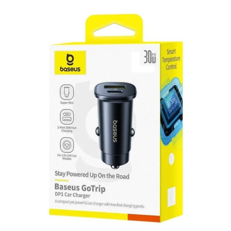 شارژر فندکی بیسوس Go Trip DP1 سری 30 وات