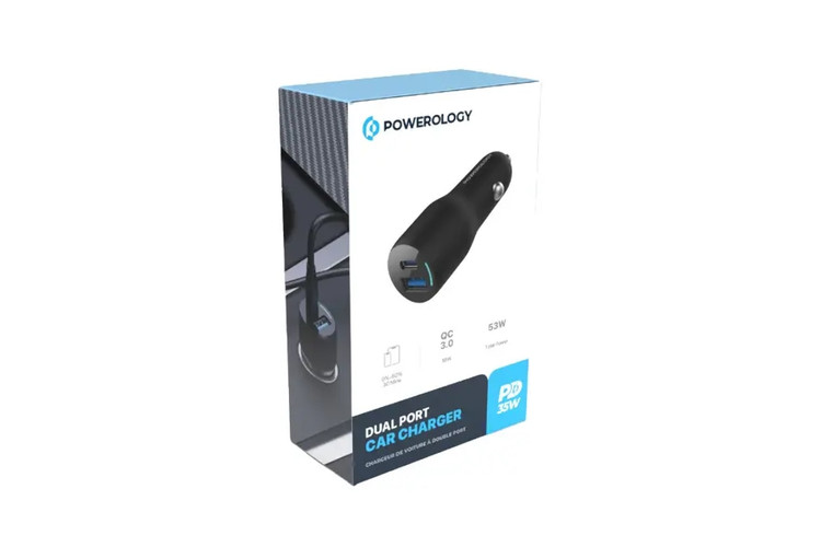 شارژر فندکی پاورولوژی Powerology Dual Port 35W
