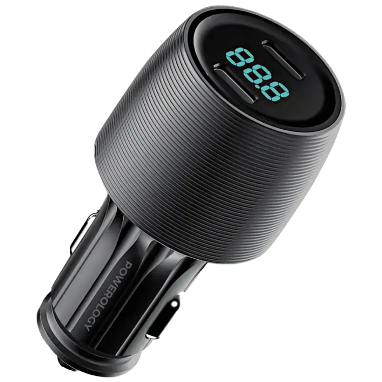 شارژر فندکی پاورولوژی VELOX 66W دو پورت