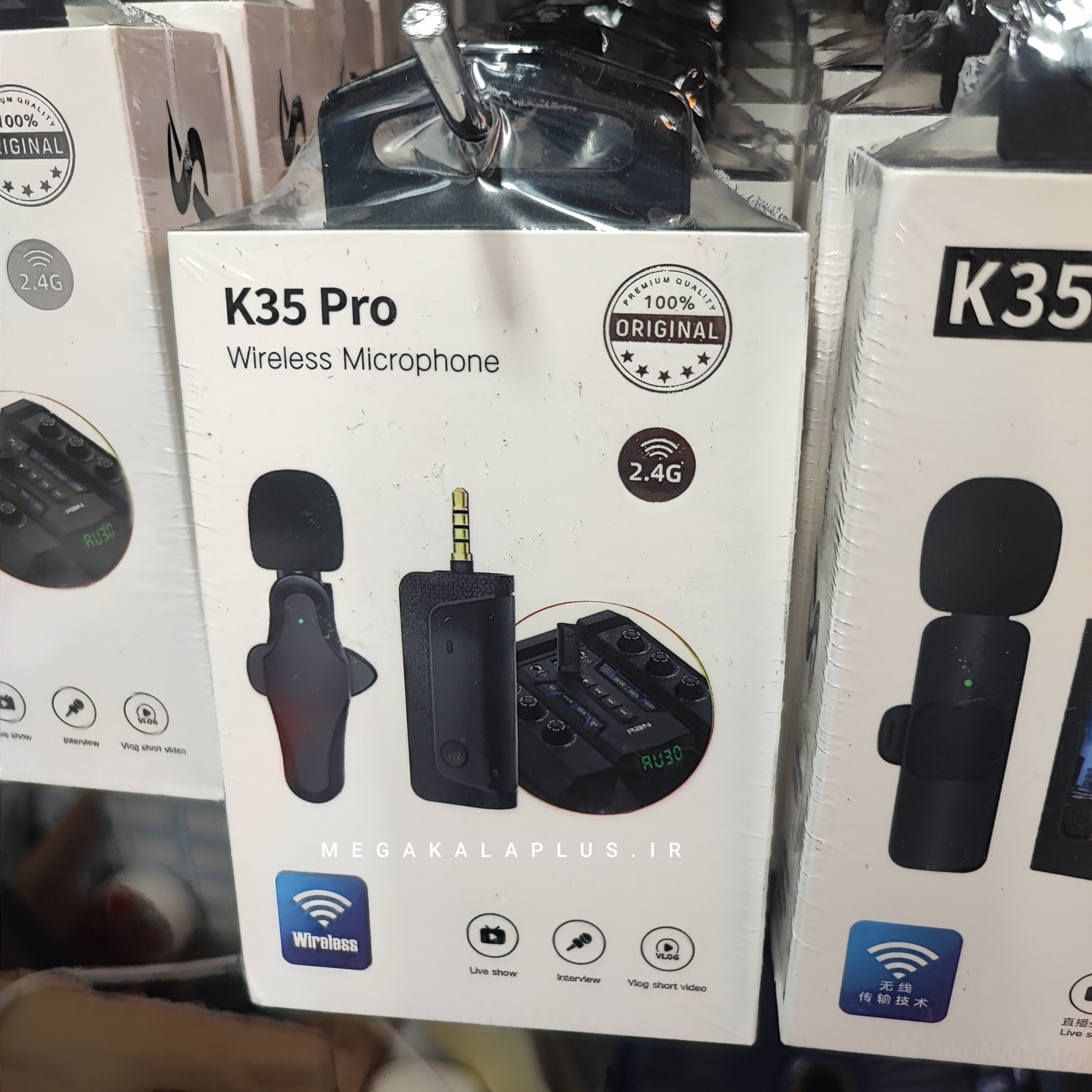 میکروفون یقه‌ای بی‌سیم K35 Pro