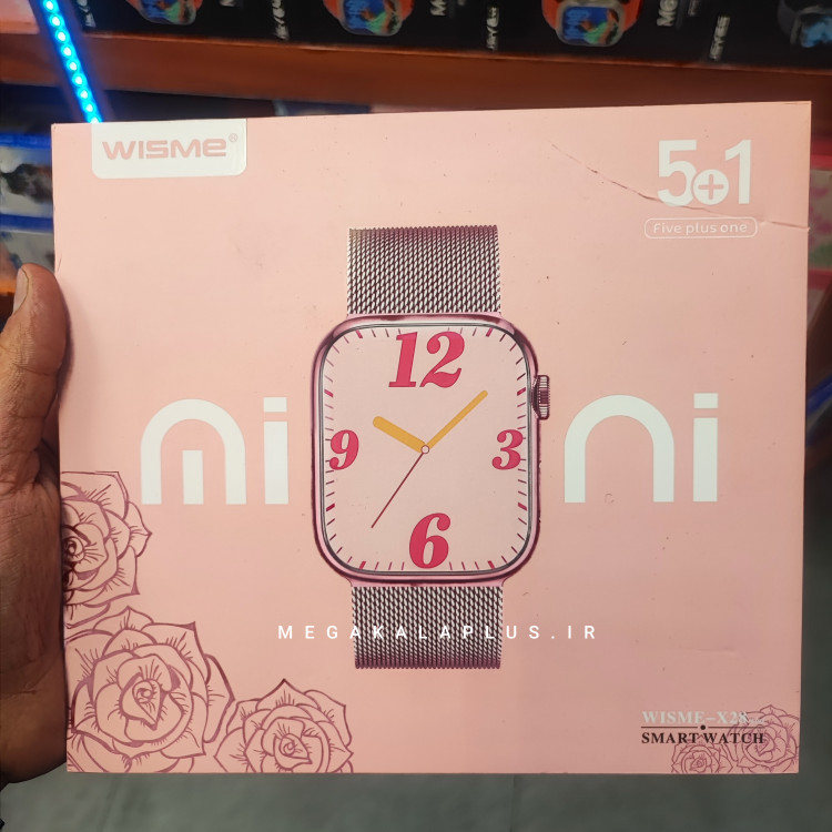 ساعت هوشمند دخترانه WISME-X28 Mini با ۵ بند قابل تعویض